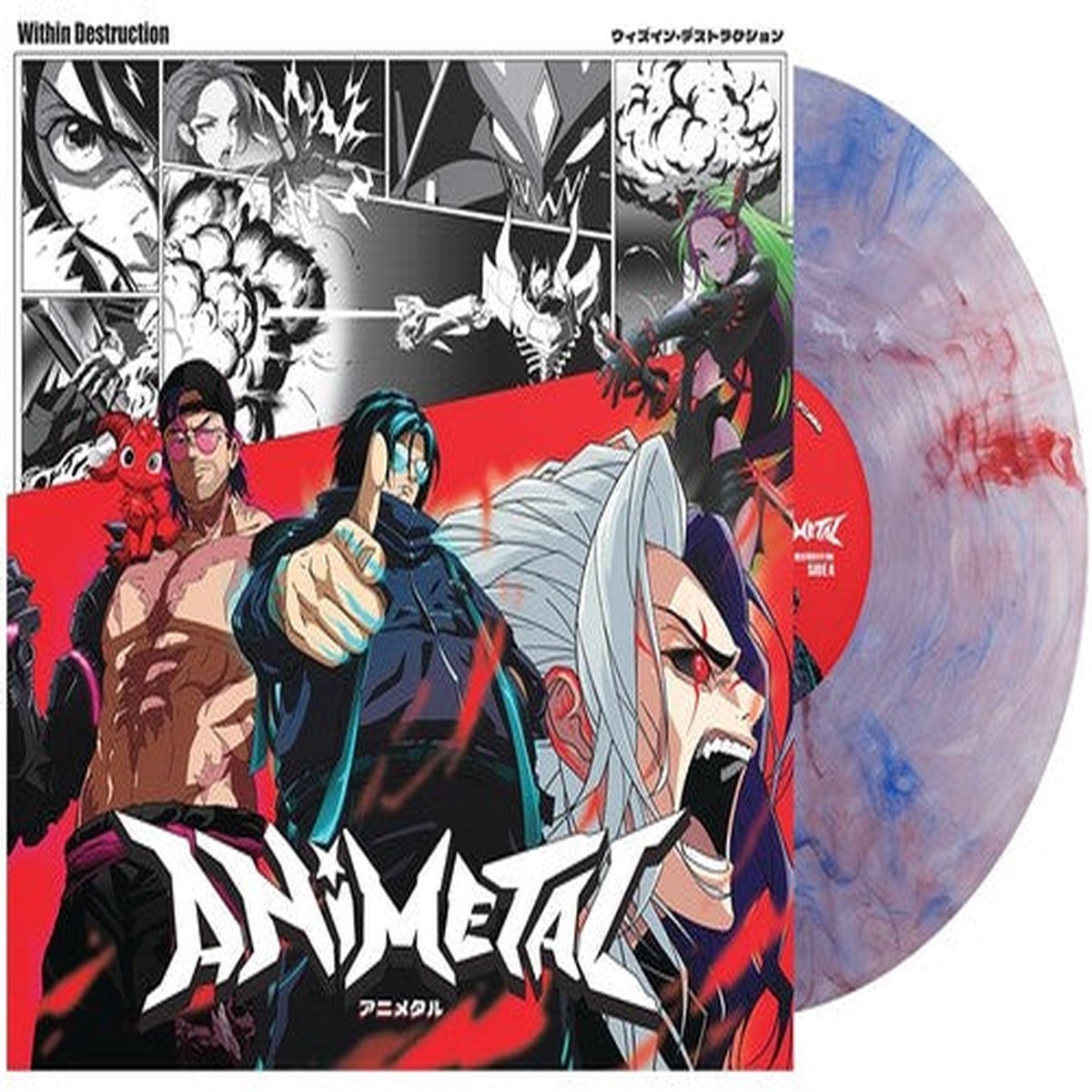 Within Destruction - Animetal Red White Blue Marble Vinyl