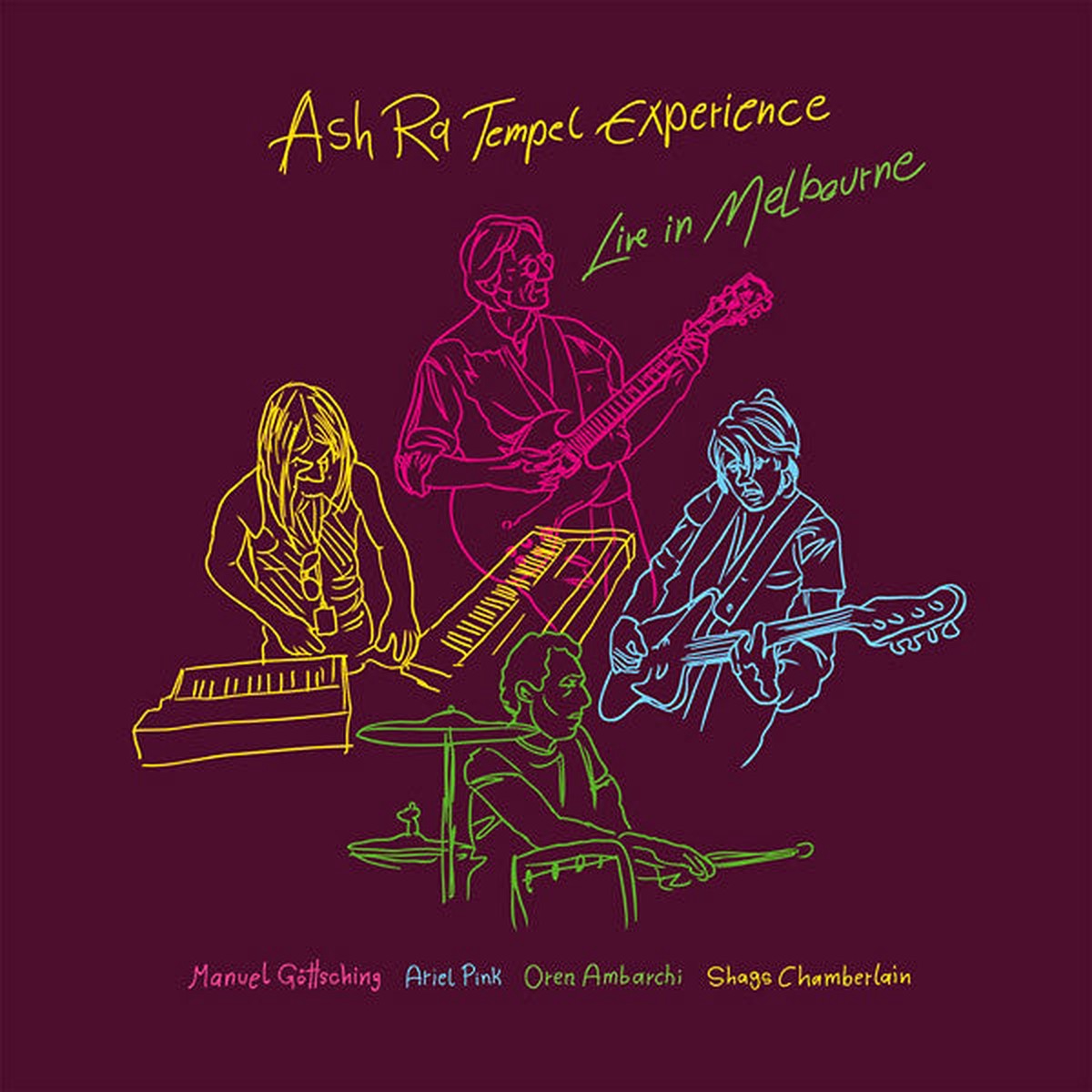 Ash Ra Tempel Experience Feat Manuel Gttsching Ariel Pink Oren Ambarchi Shags Chamberlain - Live In Melbourne (LP Album) - NEW