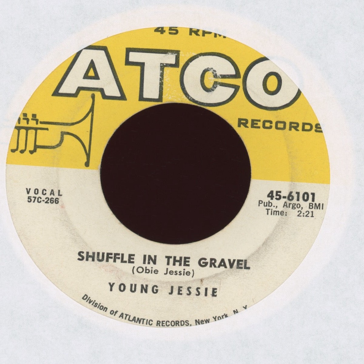 Young Jessie - Shuffle In The Gravel on Atco RB 45