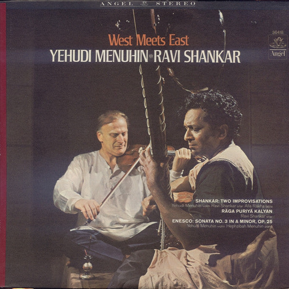 Yehudi Menuhin Ravi Shankar - West Meets East (LP) - USED