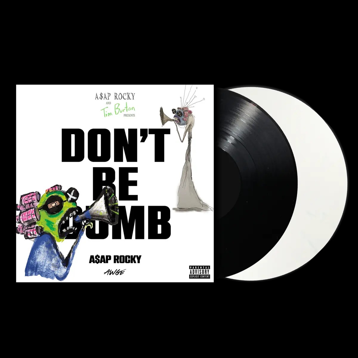 AAP Rocky - Dont Be Dumb Black White Vinyl