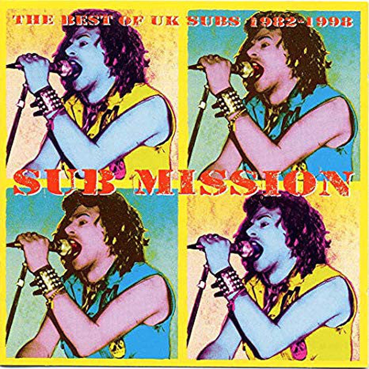 UK Subs - Sub Mission (The Best Of UK Subs 1982-1998) (LP Yel LP Blu Comp Ltd) - NEW