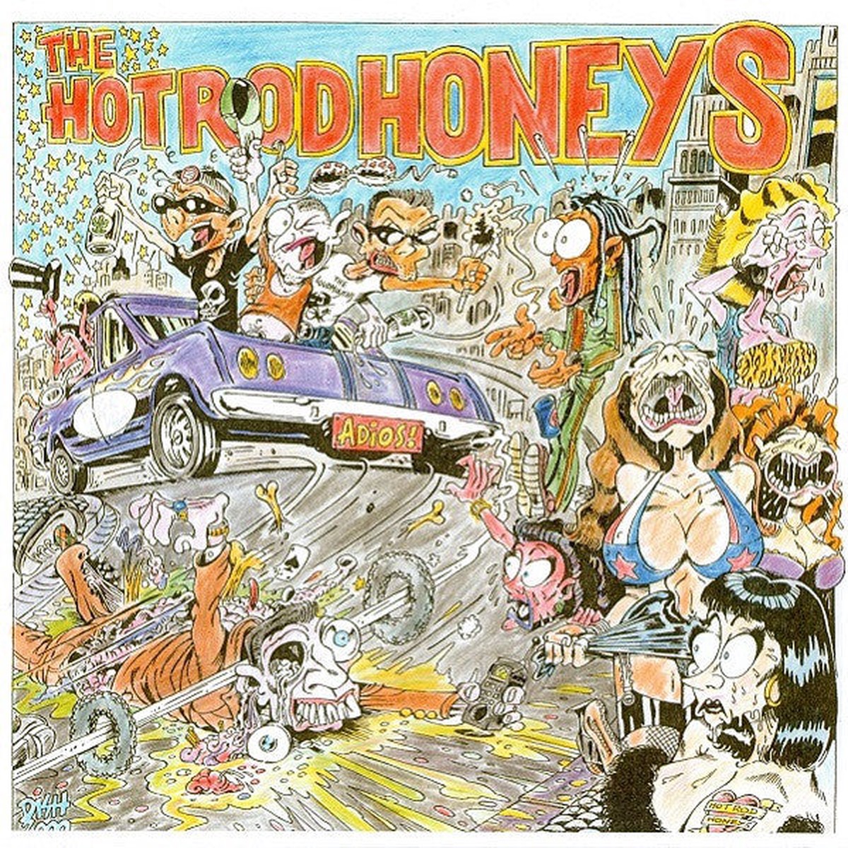 The Hot Rod Honeys - Adios Farewell Goodbye So Long (7 EP Red) - USED