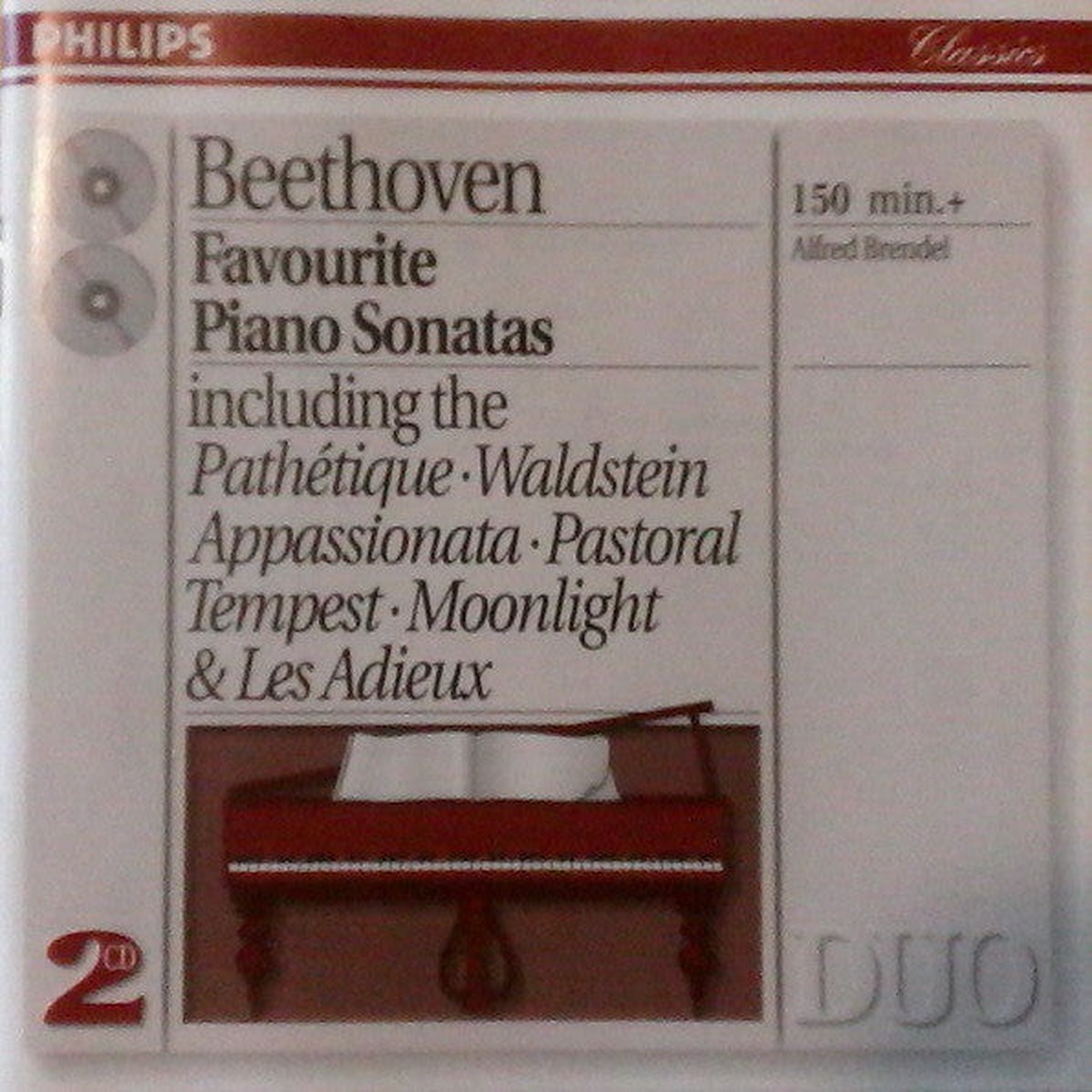 Beethoven Alfred Brendel - Favourite Piano Sonatas (2xCD Comp RE RM) - NEW