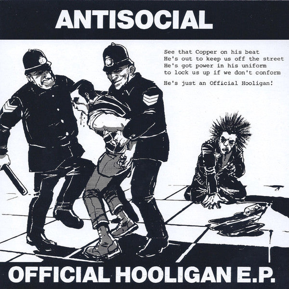 Antisocial (3) - Official Hooligan EP (7 EP RE) - NEW
