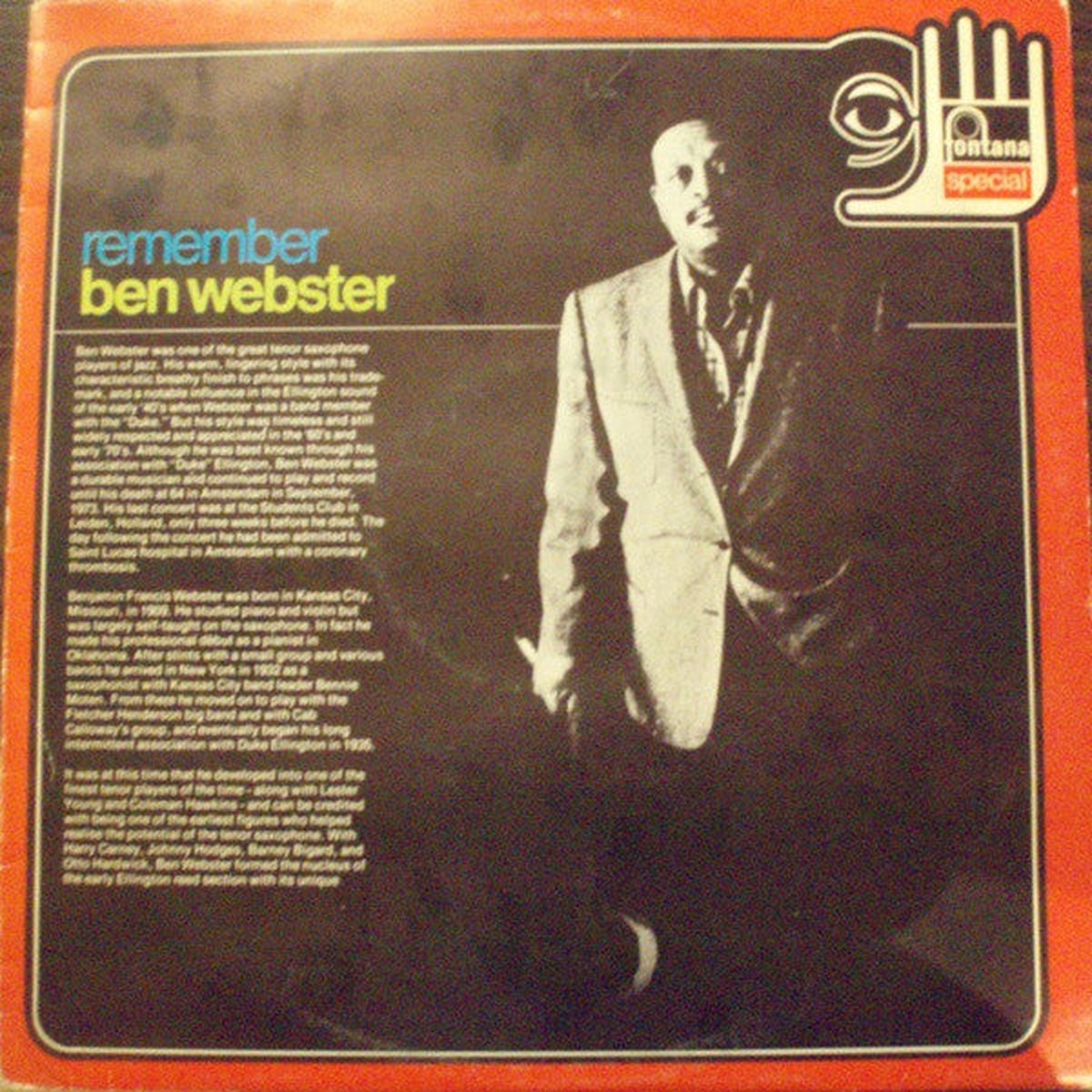 Ben Webster - Remember Ben Webster (LP Album RE) - USED