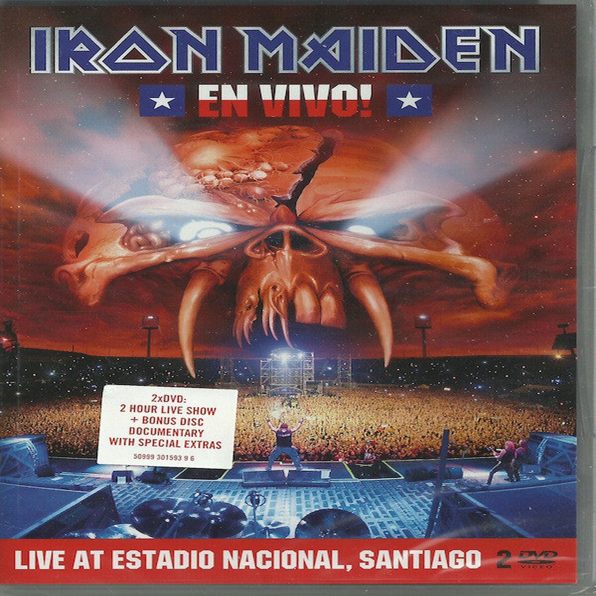 Iron Maiden - En Vivo (Live At Estadio Nacional Santiago) (2xDVD-V Multichannel PAL) - USED
