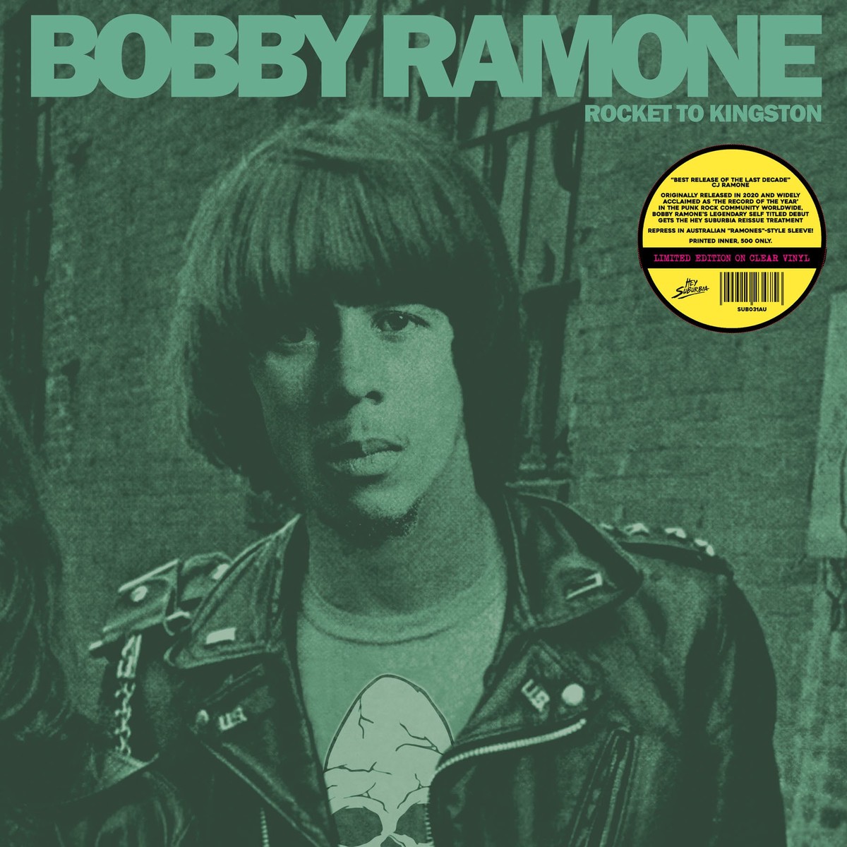 BOBBY RAMONE - Rocket To Kingston (LP Album RE CLEAR VINYL AUSSIE) - NEW