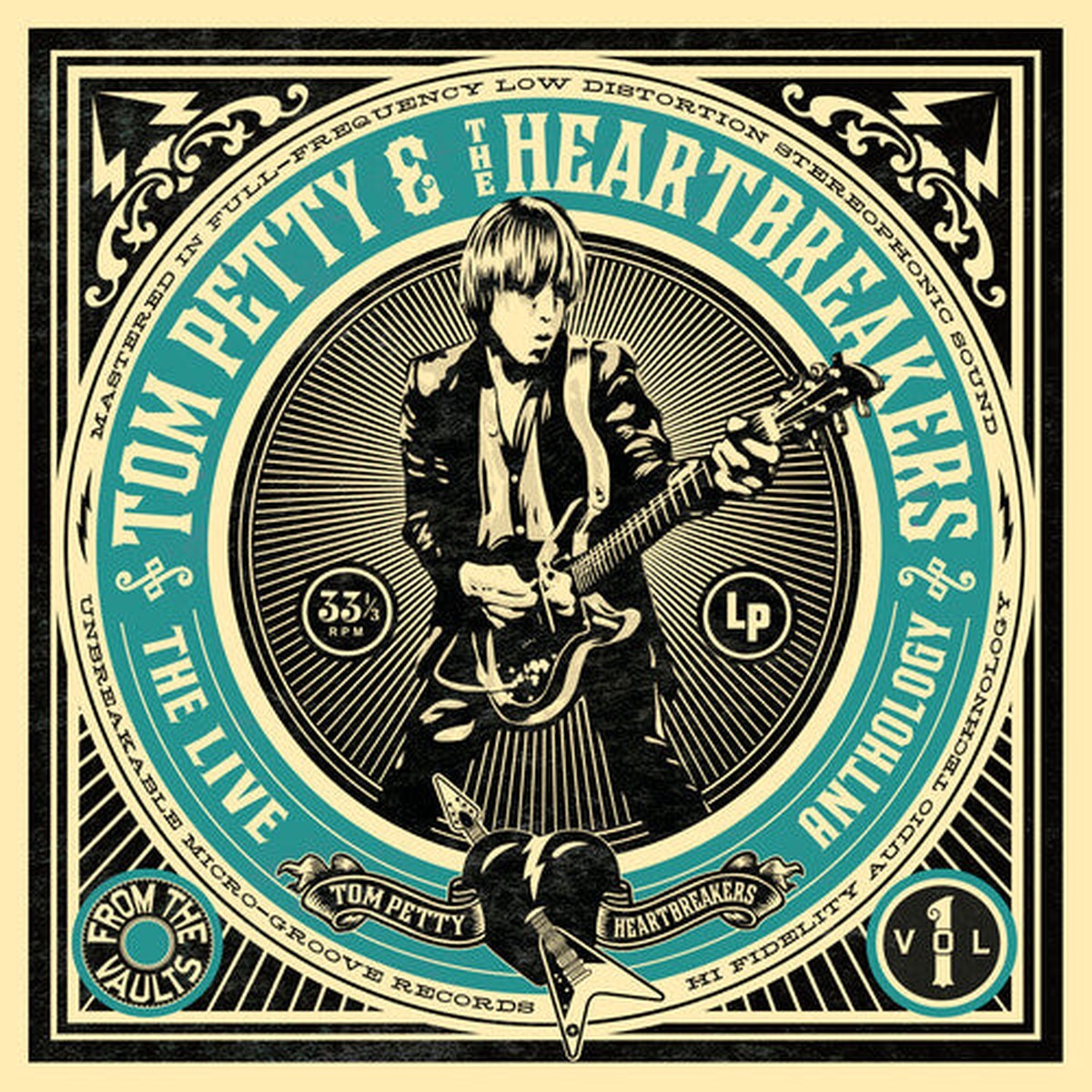 Tom Petty The Heartbreakers - The Live Anthology - From The Vaults Vol 1 2-lp Turquoise Blue Vinyl