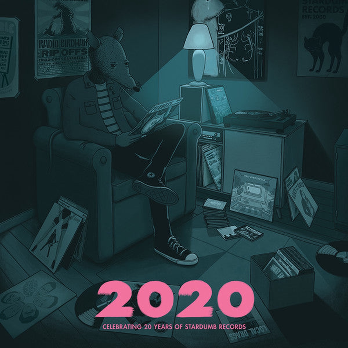 Various - 2020 - Celebrating 20 Years Of Stardumb Records (2xLP Comp) - NEW
