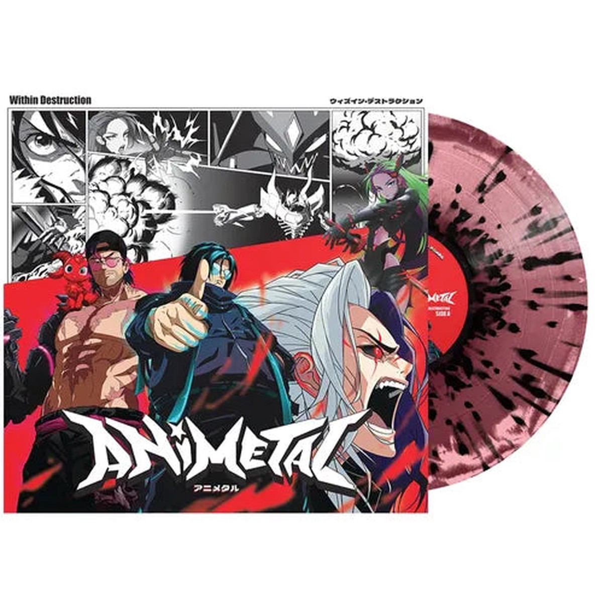 Within Destruction - Animetal Indie-Exclusive Burgundy Splatter Vinyl