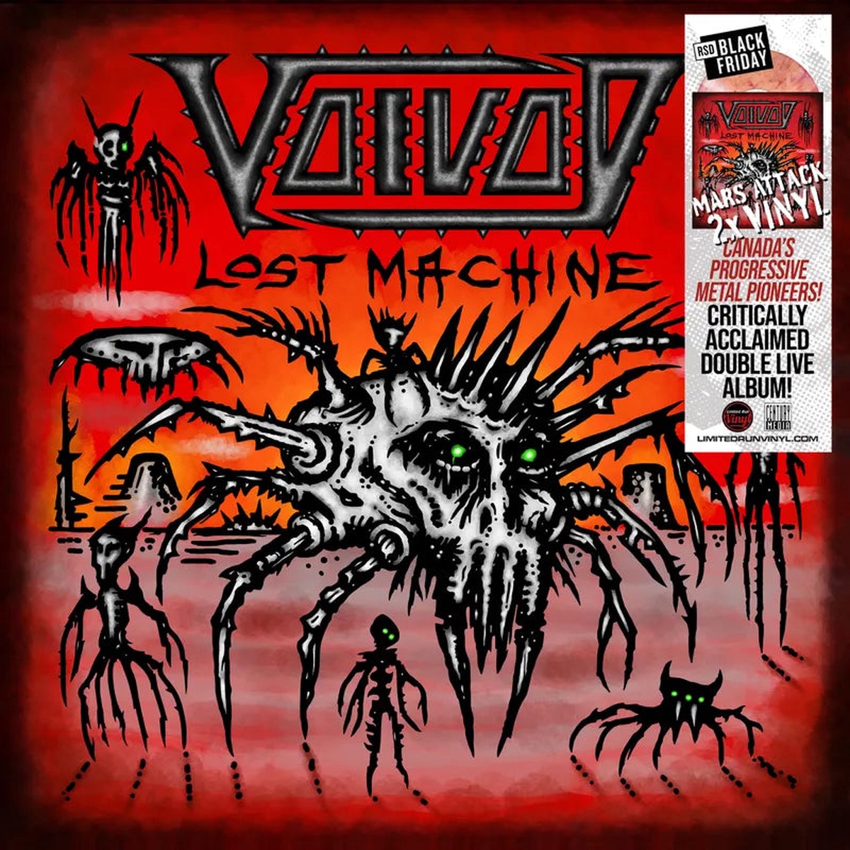 Voivod - Lost Machine - Live Orange Strawberry Swirl Vinyl