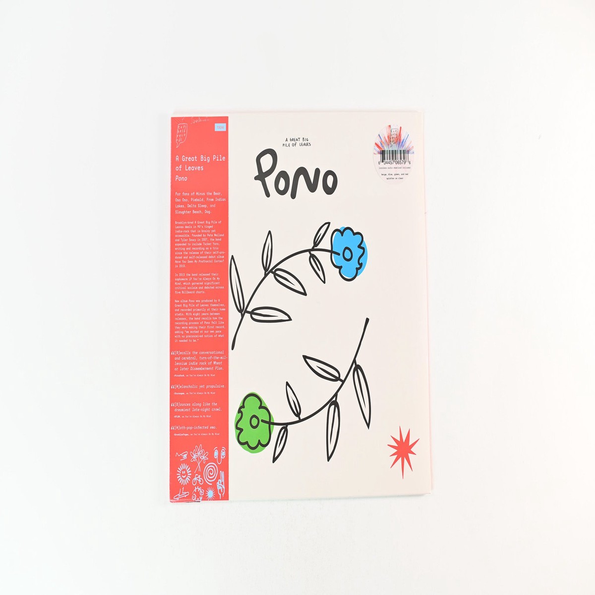 A Great Big Pile Of Leaves - Pono on Topshelf WhiteGreenBlue Marbled Smoke Vinyl Sealed