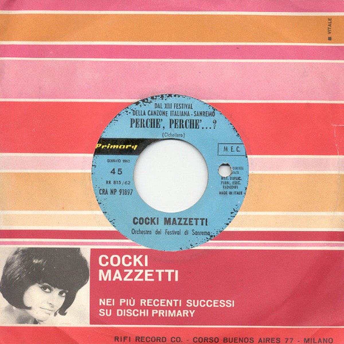 Cocki Mazzetti - Perch Perch Di Baci (7) - USED