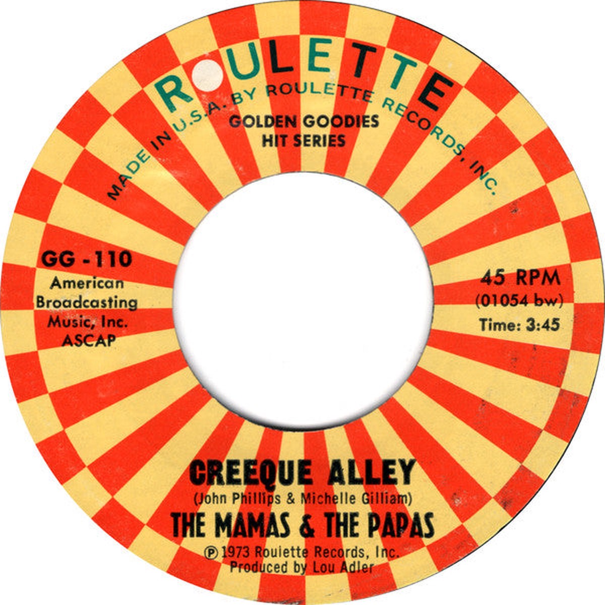 The Mamas The Papas - Creeque Alley I Saw Her Again (7 Single) - USED