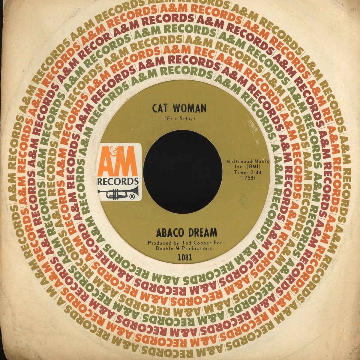 Abaco Dream - Life And Death In G A on AM Records - Funk 45