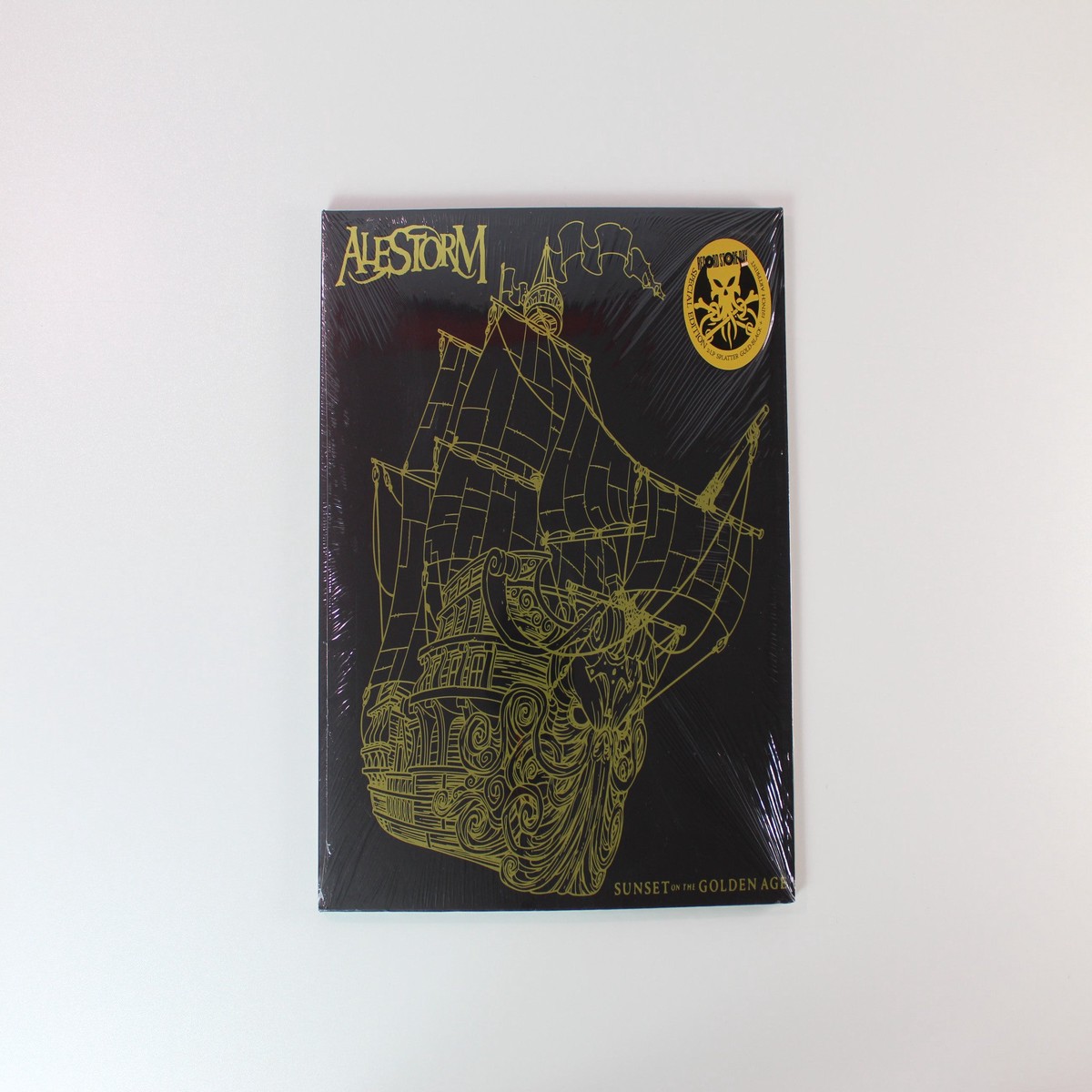 Alestorm - Sunset On The Golden Age on Napalm RSD 2021 Ltd Black Gold Splatter Sealed