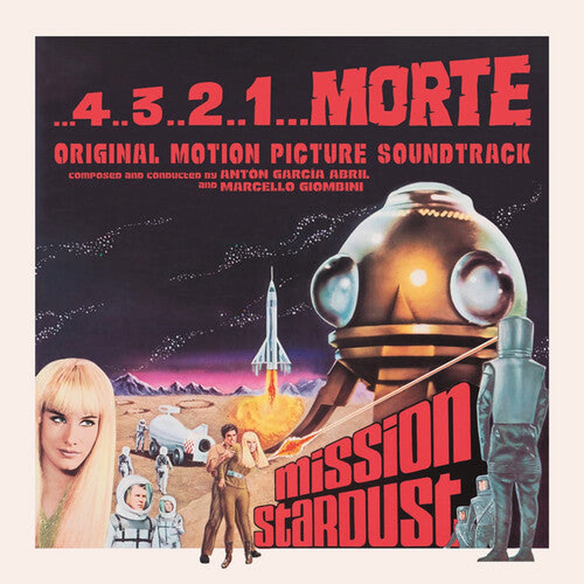 Anton Garcia Abril Marcello Giombini - 4321Morte Original Soundtrack Red Vinyl