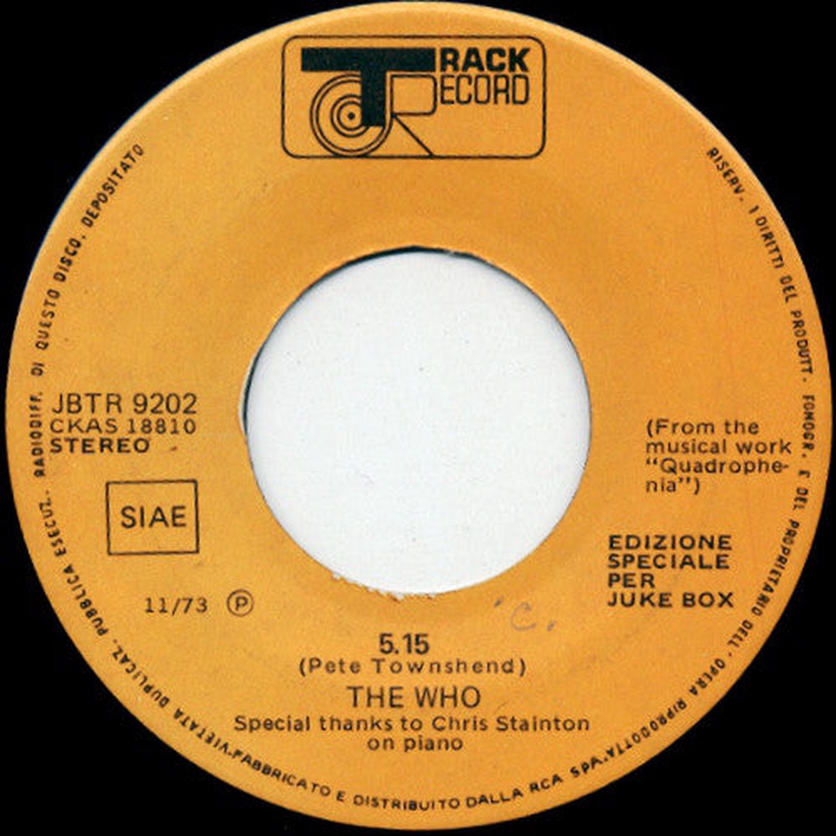 The Who - 515 Water (7 Jukebox) - USED