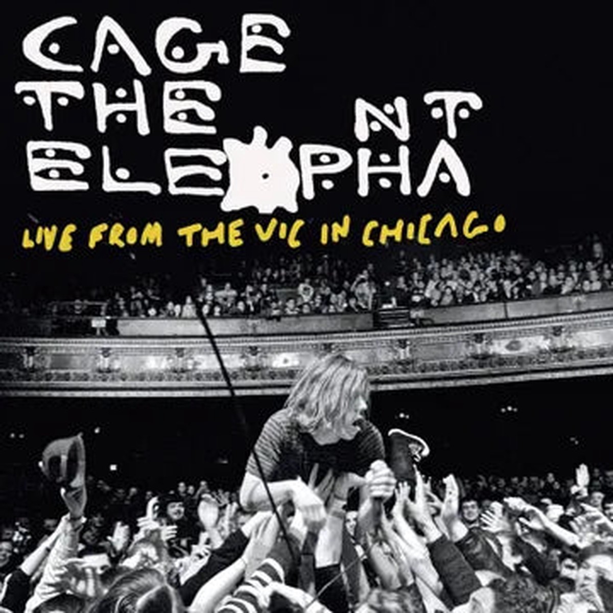 DAMAGED Cage The Elephant - Live From The Vic In Chicago Yellow Black Splatter Vinyl