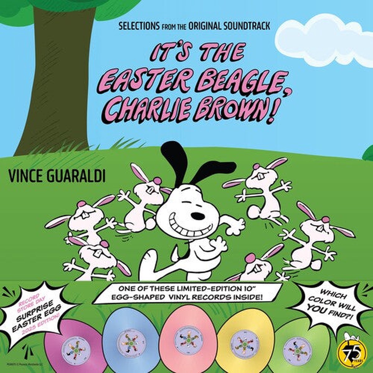 Vince Guaraldi - Selections from Its the Easter Beagle Charlie Brown (Original Soundtrack Recording - Peanuts 75th Anniversary Mystery Easter Egg Edition) 10 Vinyl