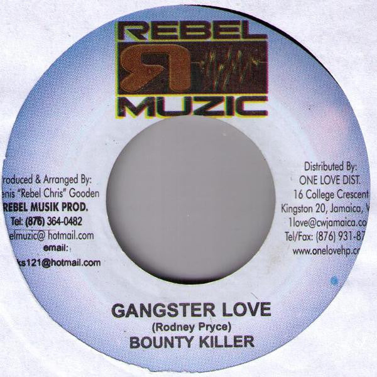Bounty Killer - Gangster Love (7) - USED
