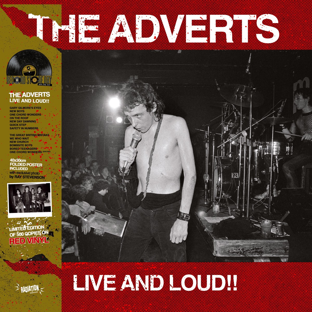 ADVERTS - LIVE LOUD (LP ALBUM RED LTD OBI RSD2023 RE) - NEW