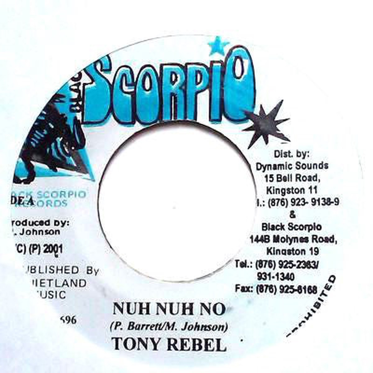Tony Rebel - Nuh Nuh No (7) - USED