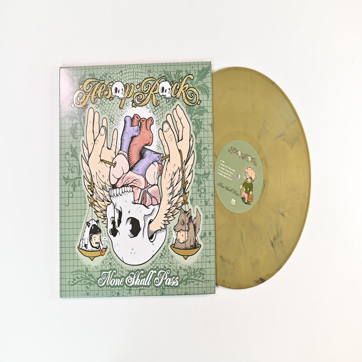 Aesop Rock - None Shall Pass on Rhymesayers Vinyl Me Please Gold Black Marble Reissue