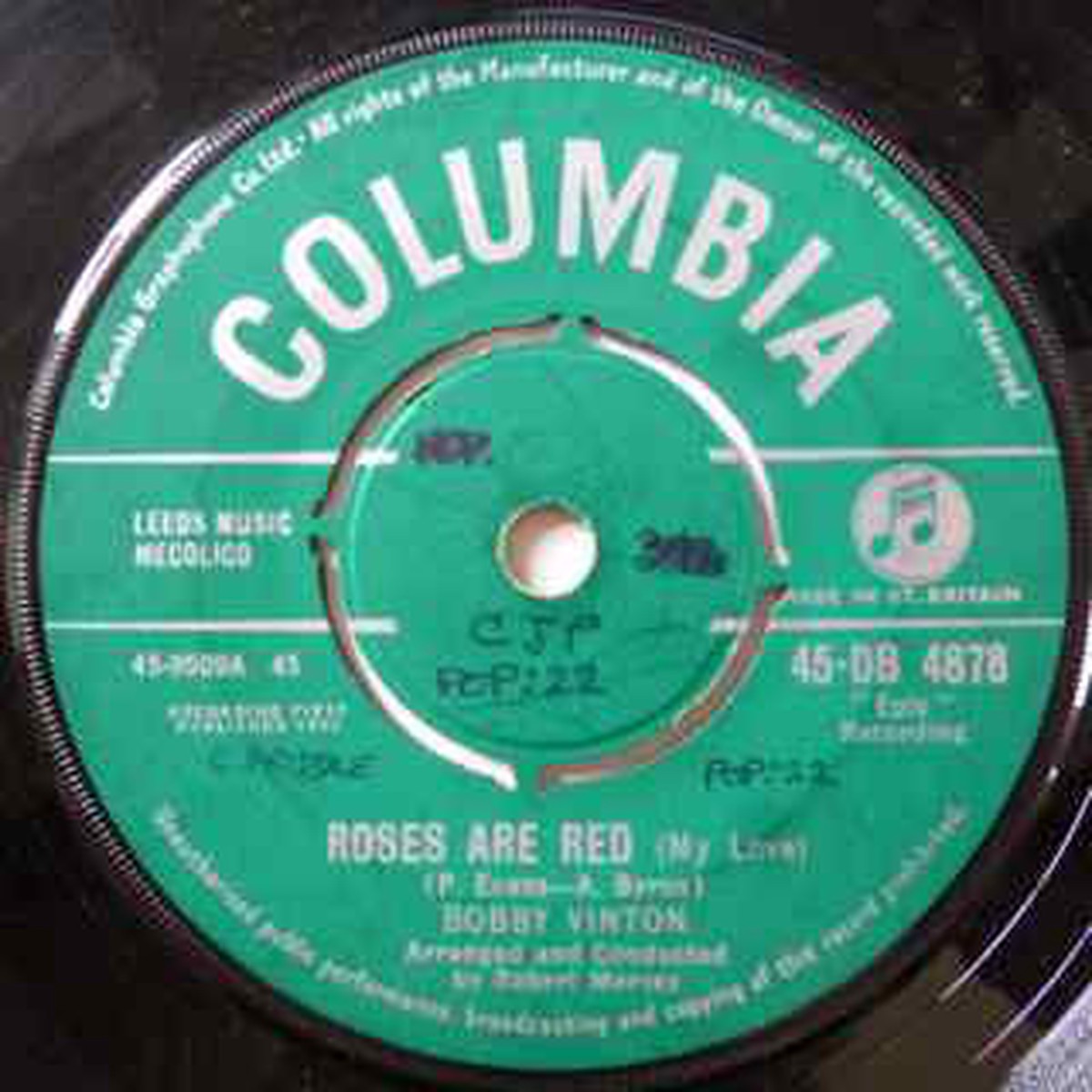 Bobby Vinton - Roses Are Red (7 Single) - USED