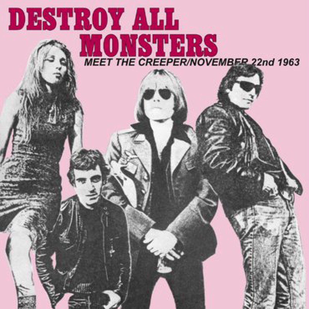 DESTROY ALL MONSTERS Nov 22 bw Meet The Creeper 7 (RSD 2019 PINK Vinyl Limited 500) - NEW