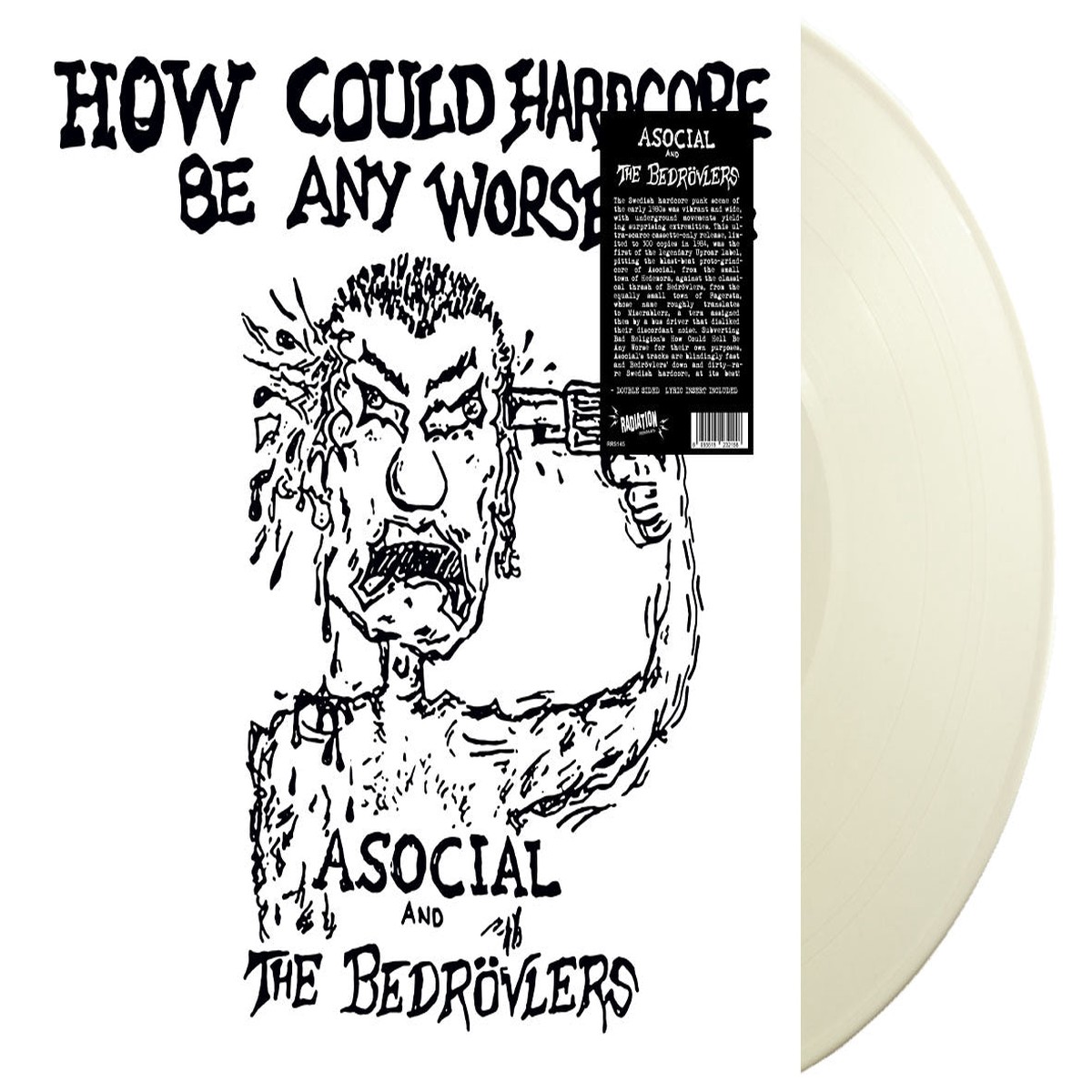 Asocial The Bedrovlers - How Could Hardcore Be Any Worse - 1982 Demos (LP ALBUM LTD WHITE) - NEW