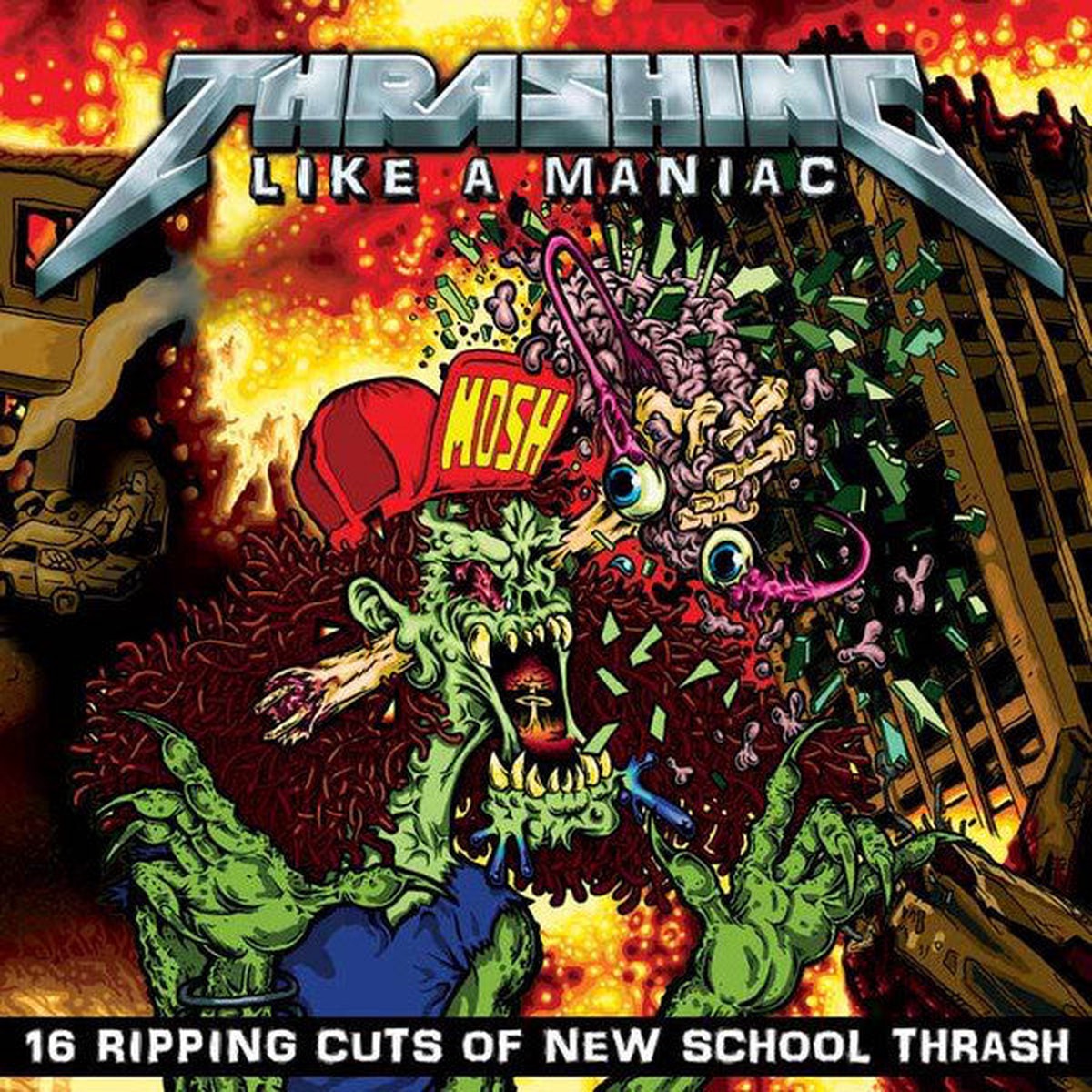 Various - Thrashing Like A Maniac (LP Comp) - USED