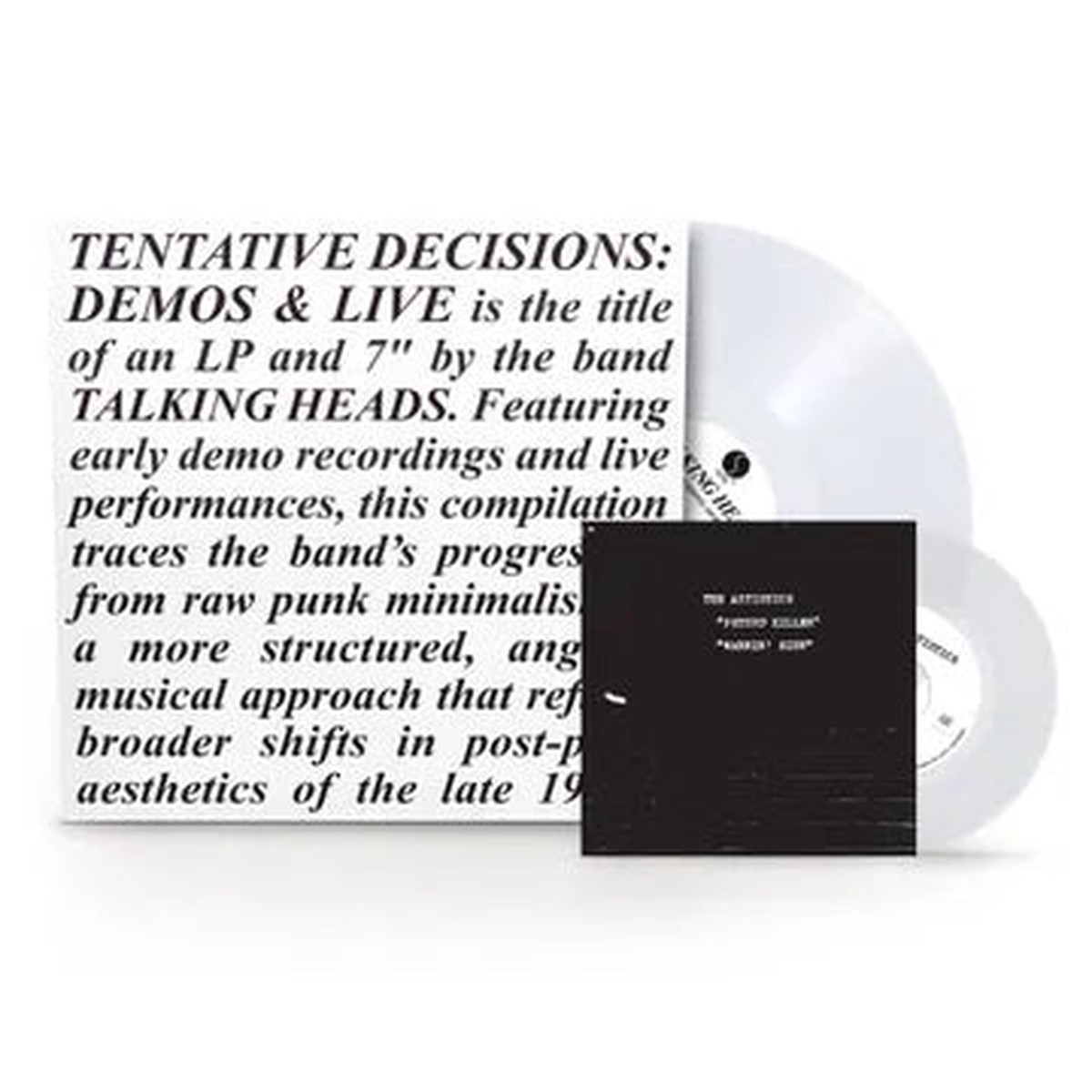 DAMAGED Talking Heads - Tentative Decisions 1974-1976 (w Bonus 7) Clear Vinyl