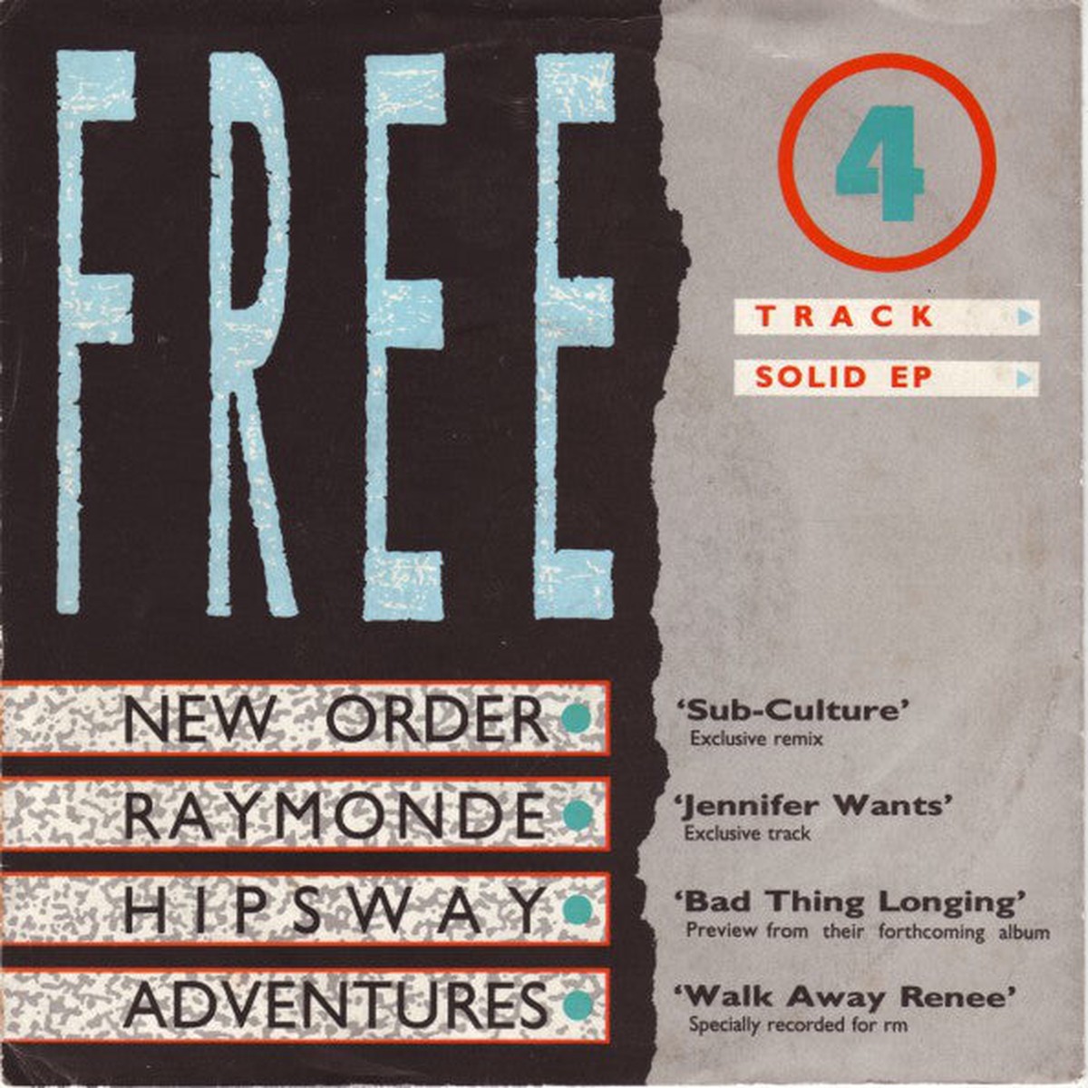 Various - Free 4 Track Solid EP (7 EP Comp) - USED