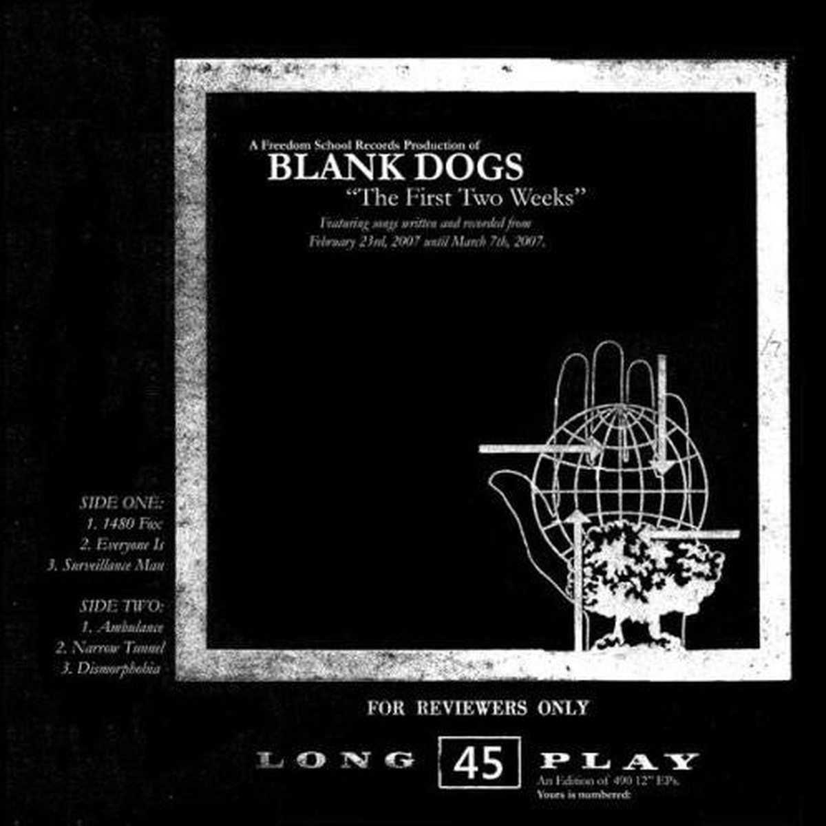 Blank Dogs - The First Two Weeks (12 EP Ltd Bla) - NEW