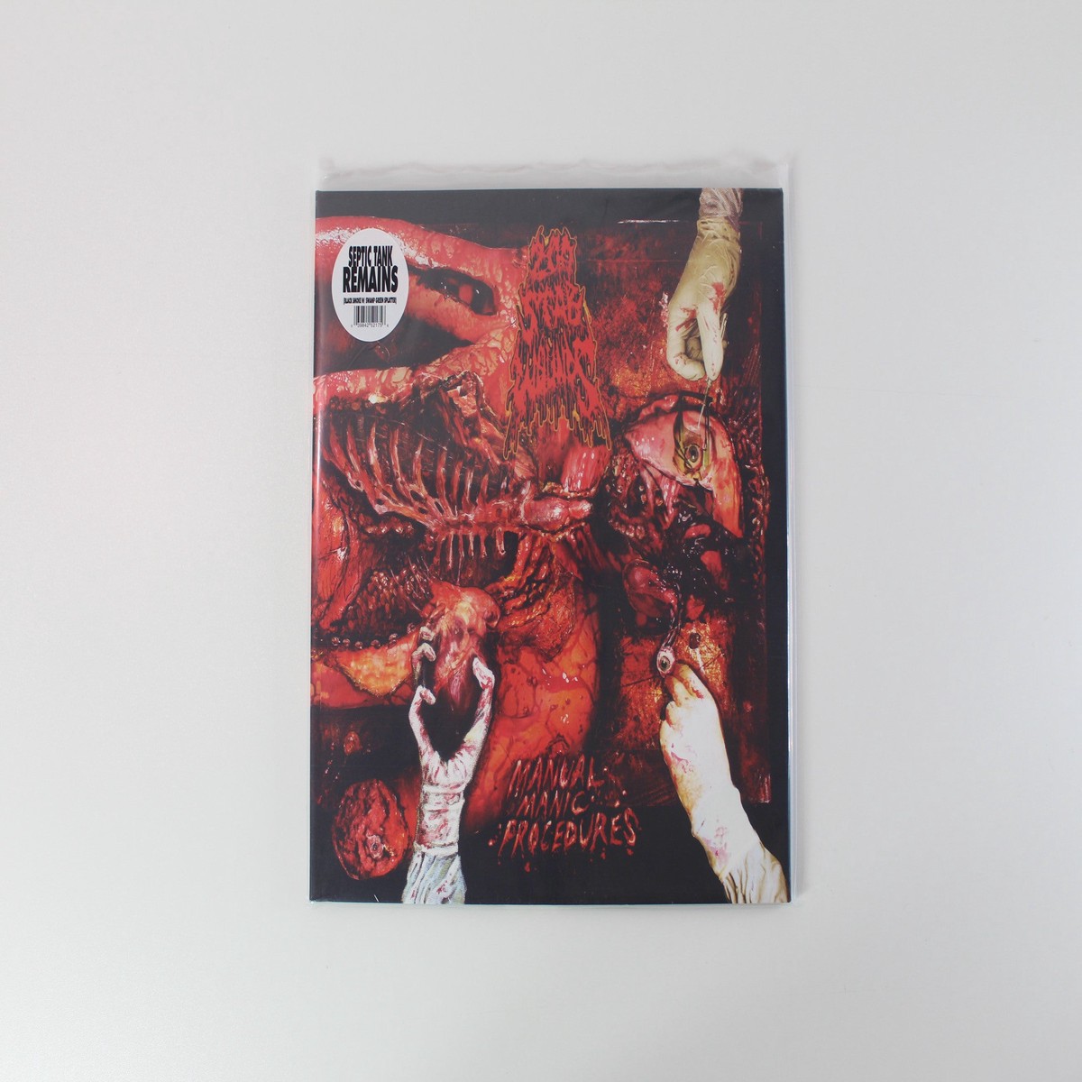200 Stab Wounds - Manual Manic Procedures on Metal Blade Black Smoke w Swamp Green Splatter