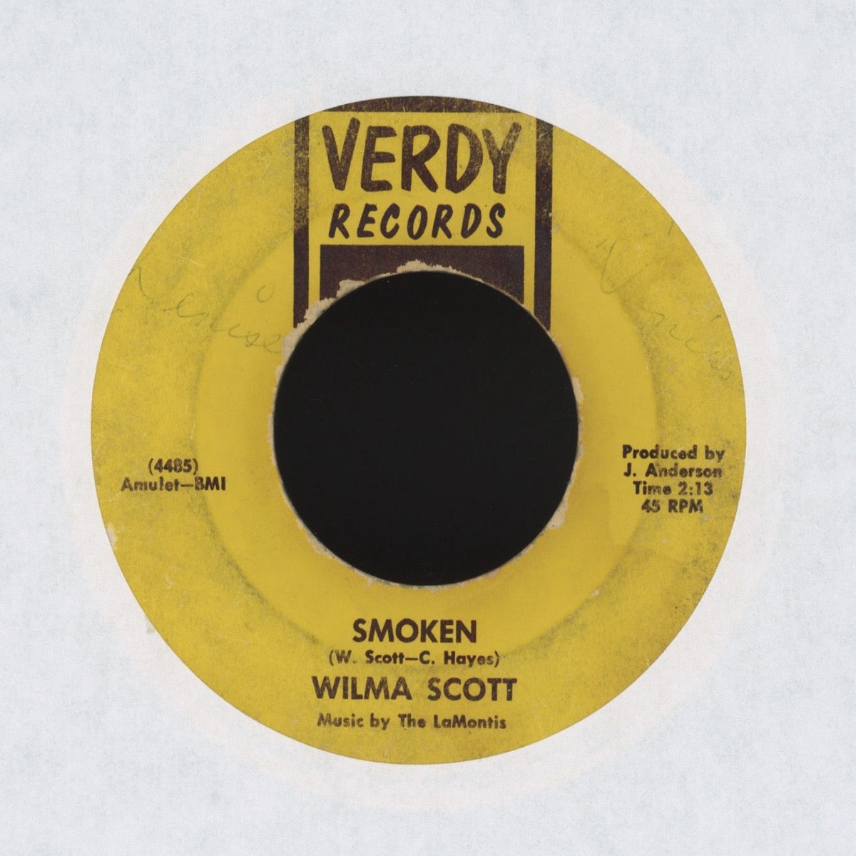 Wilma Scott - Smoken on Verdy Northern Soul 45