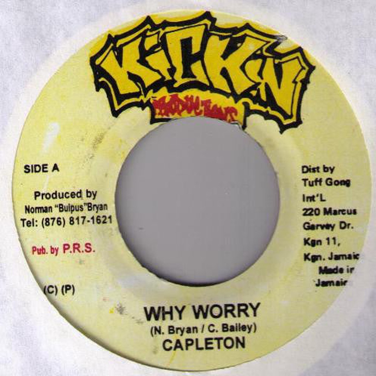 Capleton - Why Worry (7 RP) - USED