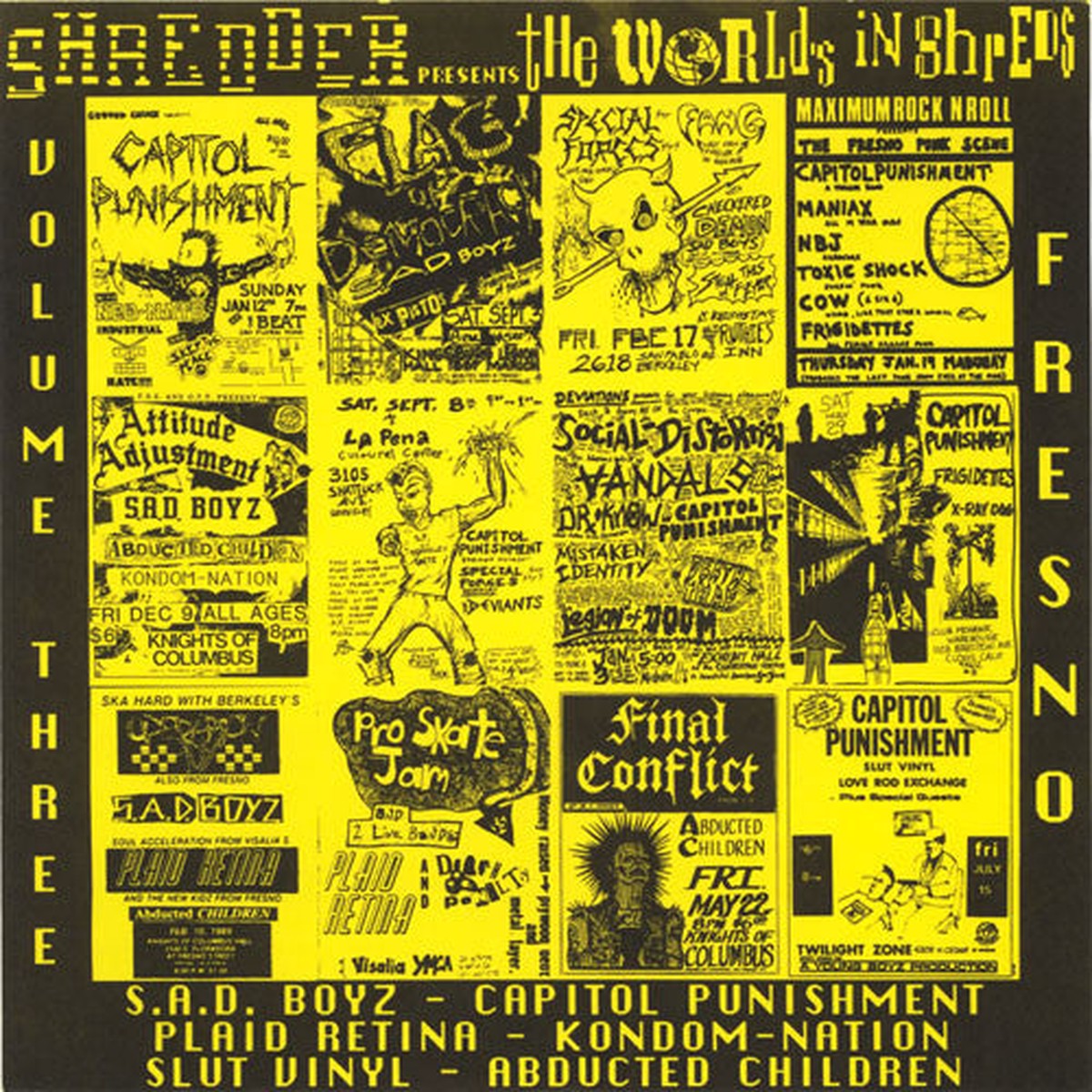 Various - The Worlds In Shreds Volume Three Fresno (7) - USED