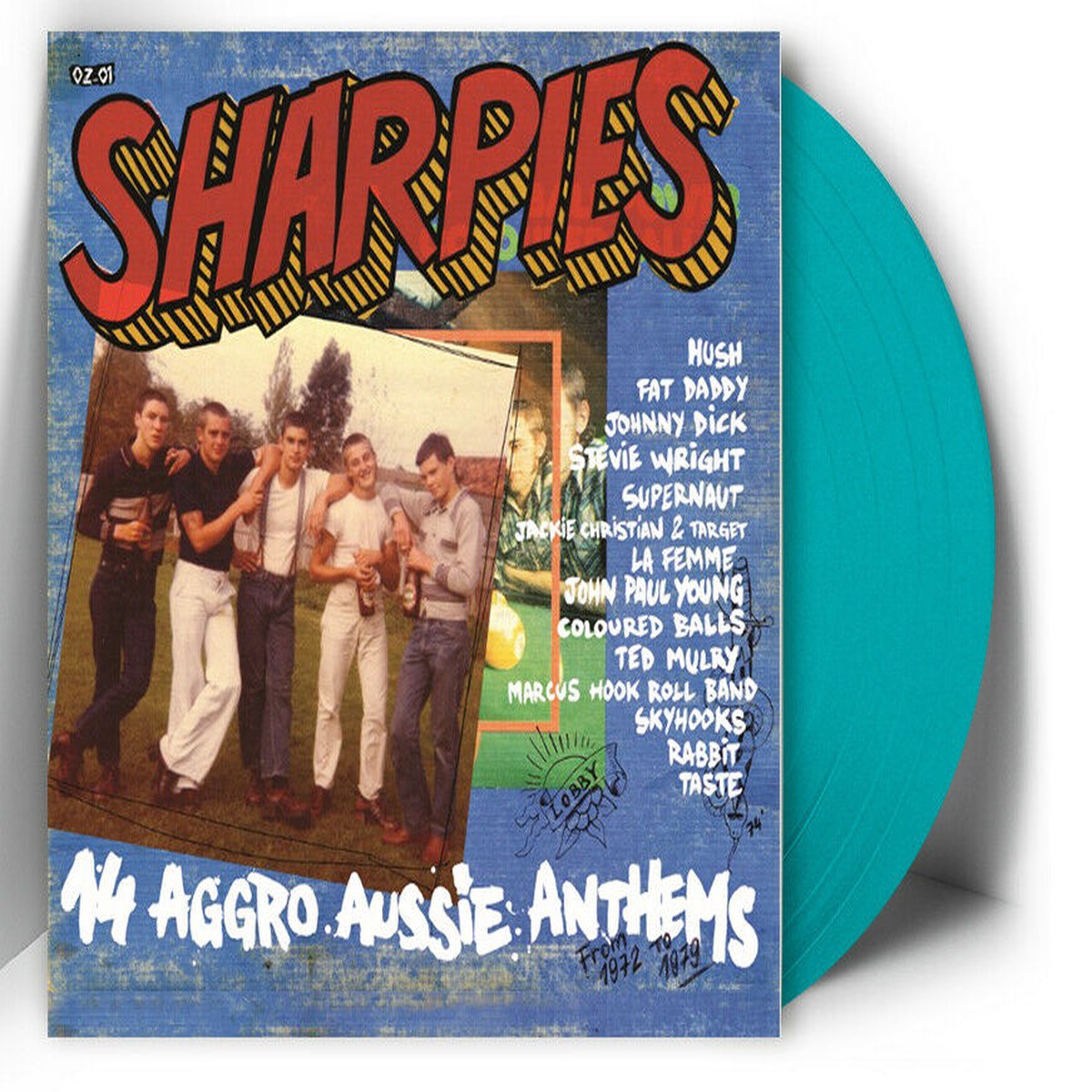 Various Sharpies (14 Aggro Aussie Anthems From 1972 To 1979) LP COLOR VINYL 100 only - NEW